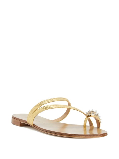Giuseppe Zanotti Febe Studs crystal-embellished sandals - Gold - zdjęcie produktu nr 2