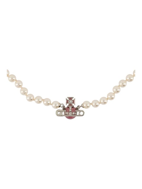 Vivienne Westwood Kitty Pearl orb necklace - Silver - zdjęcie produktu nr 2