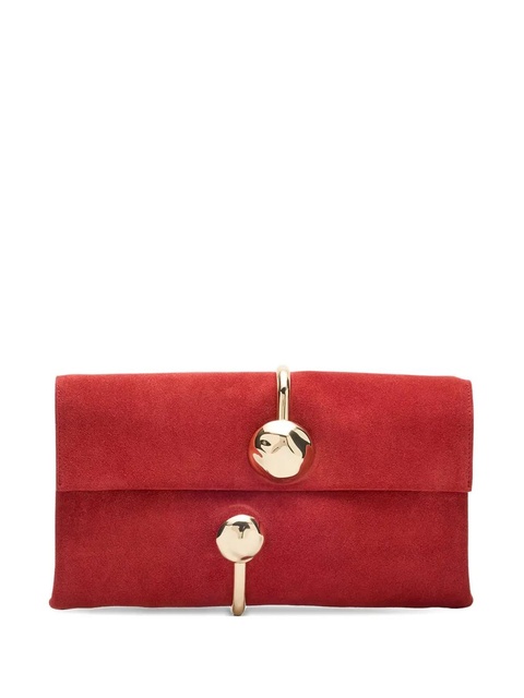 Simkhai Amaya suede clutch - Red - zdjęcie produktu nr 1