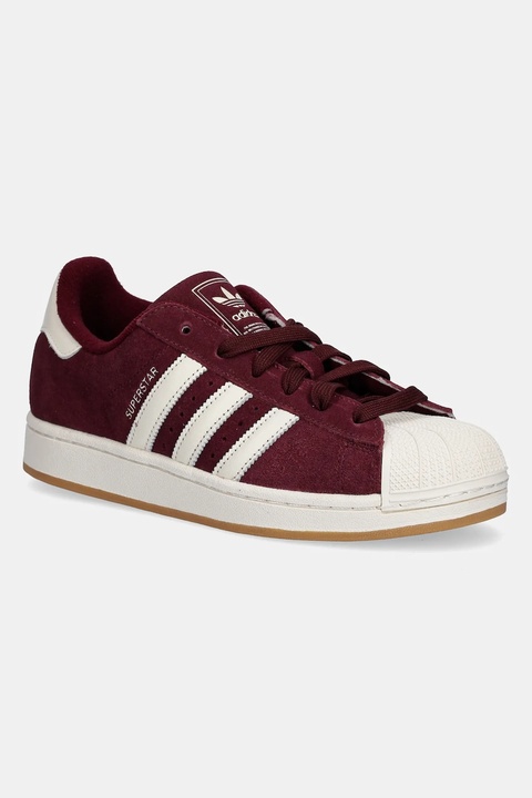 adidas Originals sneakersy zamszowe Superstar II damskie kolor bordowy HQ4913 - zdjęcie produktu nr 1