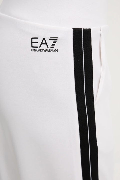EA7 Emporio Armani spodnie dresowe damskie kolor biały z aplikacją AF12643.7W000174 - zdjęcie produktu nr 2