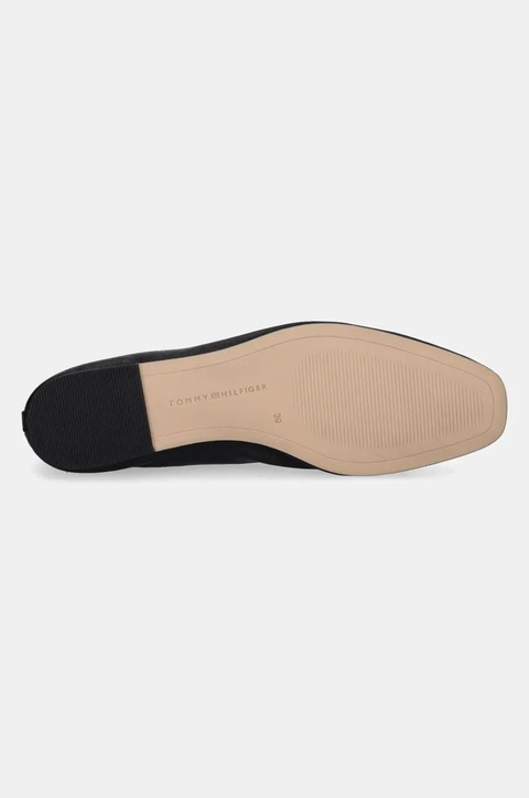 Tommy Hilfiger baleriny skórzane BALLERINA SOFT LEATHER kolor czarny FW0FW08355 - zdjęcie produktu nr 2