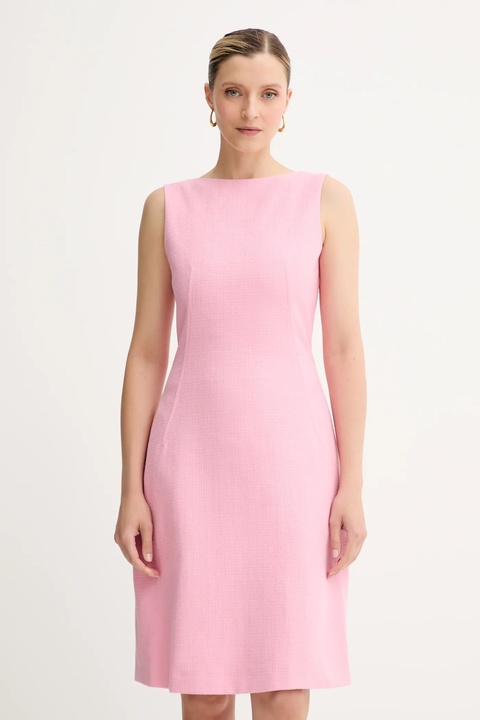 Weekend Max Mara sukienka bawełniana kolor różowy mini rozkloszowana 2515221016600 - zdjęcie produktu nr 1