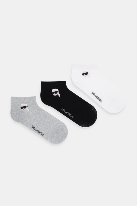 Karl Lagerfeld skarpetki 3-pack kolor biały A4W47036 - zdjęcie produktu nr 1