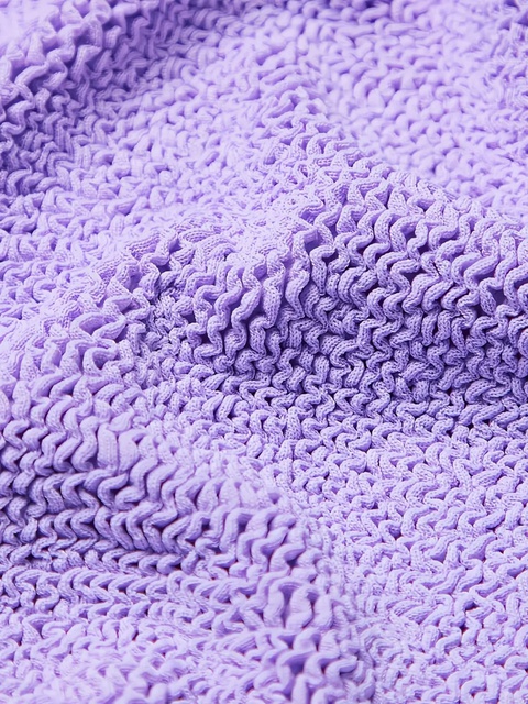 Hunza G ribbed square-neck swimsuit - Purple - zdjęcie produktu nr 2