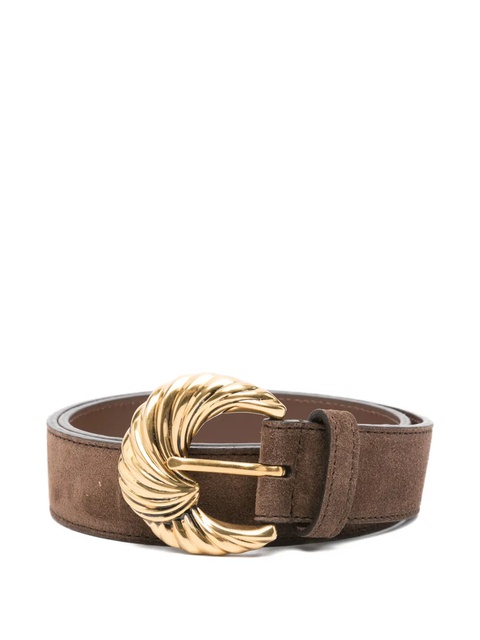ETRO swirl-buckle suede belt - Brown - zdjęcie produktu nr 1
