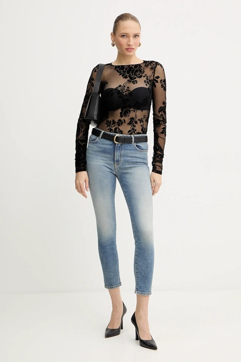 Pinko jeansy damskie kolor niebieski 100169 A2WT - zdjęcie produktu nr 2