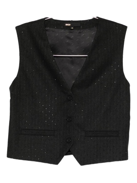Maje buttoned vest - Black - zdjęcie produktu nr 1