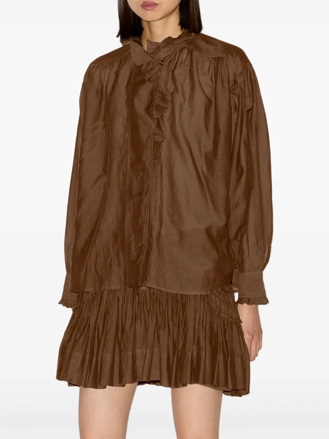 MARANT ÉTOILE Pamias blouse - Brown - zdjęcie produktu nr 2