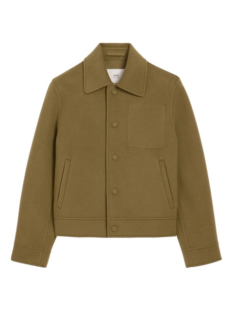 AMI Paris wool boxy jacket - Brown - zdjęcie produktu nr 1