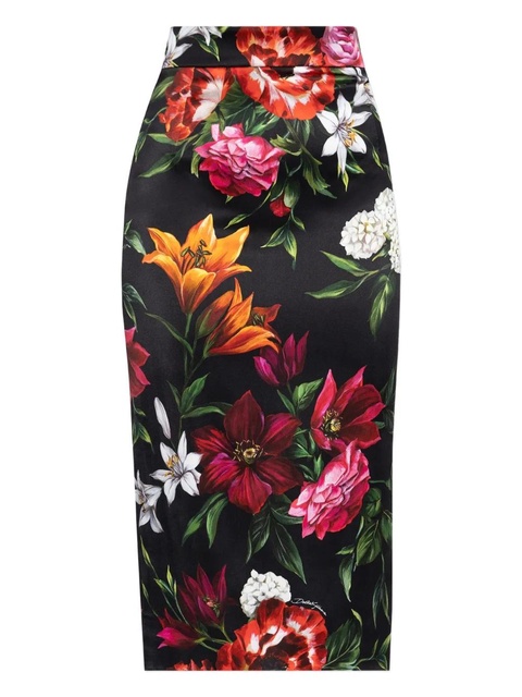 Dolce & Gabbana floral-print pencil skirt - Multicolour - zdjęcie produktu nr 1