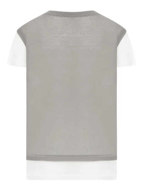 Miu Miu paneled T-shirt - Grey - zdjęcie produktu nr 2