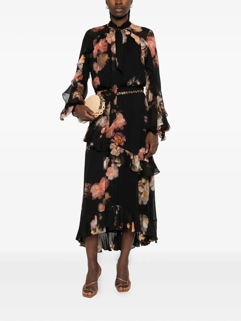 ZIMMERMANN ruffled floral-print blouse - Black - zdjęcie produktu nr 2