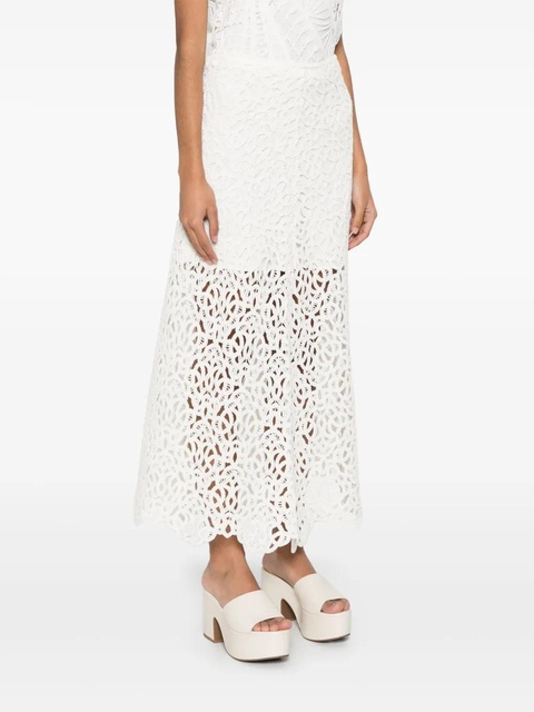 Maje embroidered maxi skirt - White - zdjęcie produktu nr 2