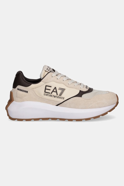 EA7 Emporio Armani sneakersy damskie kolor beżowy AF18616.7X000341.MZ191 - zdjęcie produktu nr 2