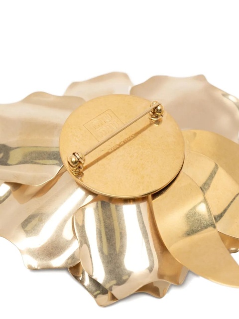 Miu Miu crystal flower brooch - Gold - zdjęcie produktu nr 2