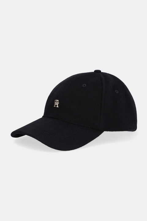 Tommy Hilfiger czapka z daszkiem wełniana kolor czarny AW0AW17773 - zdjęcie produktu nr 1