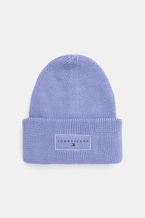 Tommy Jeans czapka bawełniana kolor niebieski AW0AW17913 - zdjęcie produktu nr 2