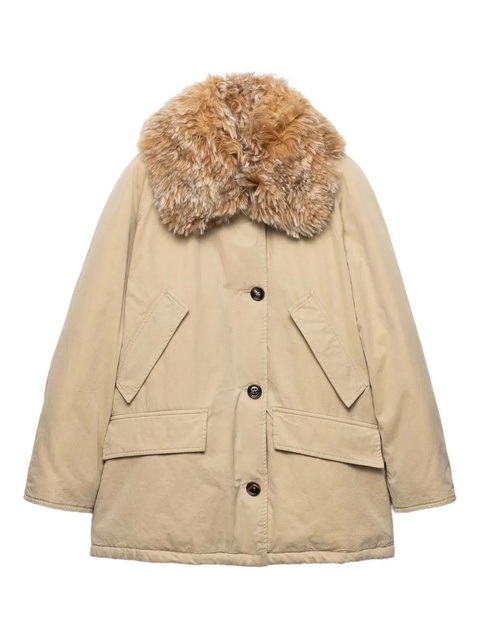 Prada Medium-weight old Panama cotton down jacket - Neutrals - zdjęcie produktu nr 1