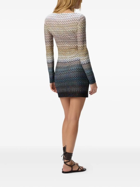 Missoni ombre-knit mini dress - Neutrals - zdjęcie produktu nr 2