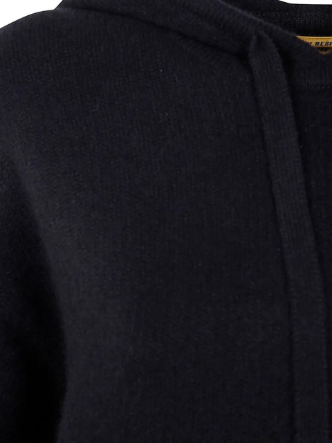 Guest In Residence hooded cashmere sweater - Black - zdjęcie produktu nr 2