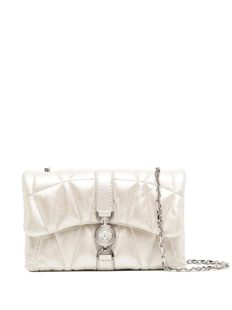 Versace Kleio metallic quilted mini bag - White - zdjęcie produktu nr 1