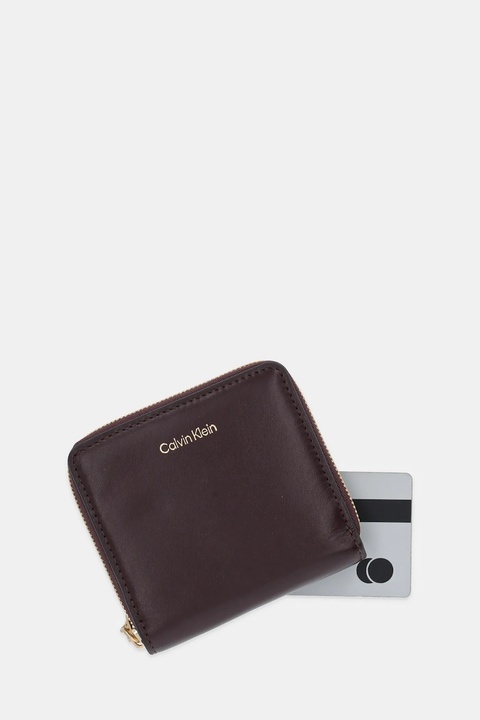 Calvin Klein portfel damski kolor bordowy LV04F1044G - zdjęcie produktu nr 2