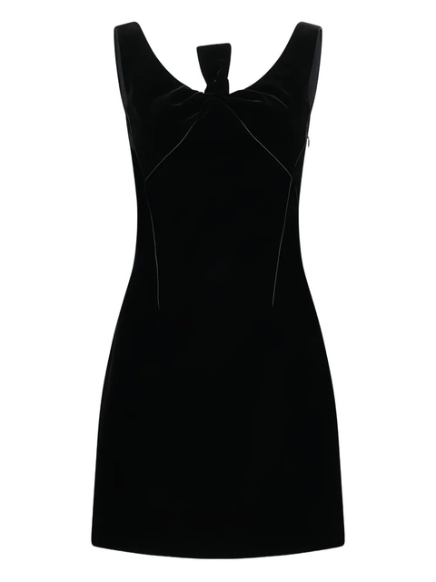 Givenchy bow-detail velvet mini dress - Black - zdjęcie produktu nr 1