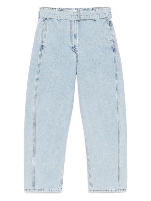 Magda Butrym belted straight-leg jeans - Blue - zdjęcie produktu nr 1