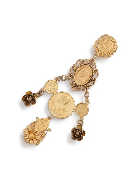 Dolce & Gabbana embellished pendant earrings - Gold - zdjęcie produktu nr 2