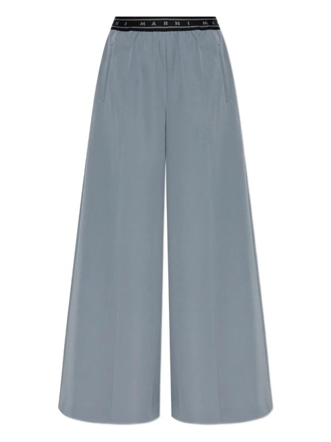 Marni logo-band trousers - Grey - zdjęcie produktu nr 1