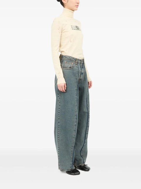 MM6 Maison Margiela five-pocket jeans - Blue - zdjęcie produktu nr 1