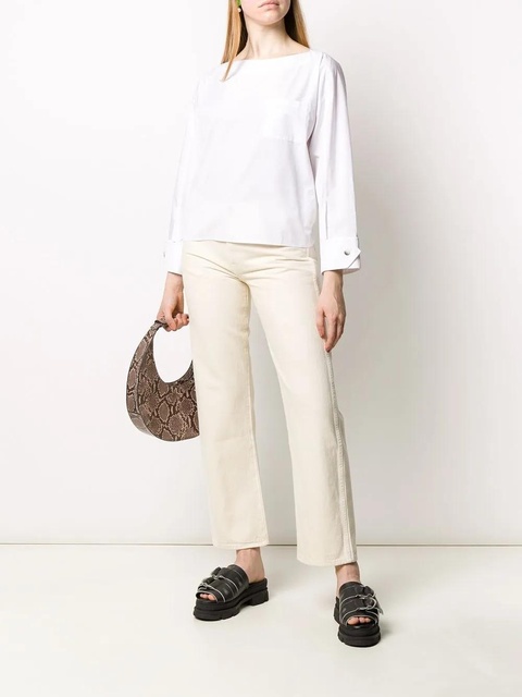 3.1 Phillip Lim boat neck blouse - White - zdjęcie produktu nr 1