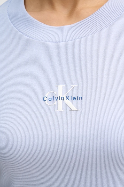 Calvin Klein Jeans t-shirt damski kolor niebieski LV047AB802 - zdjęcie produktu nr 2
