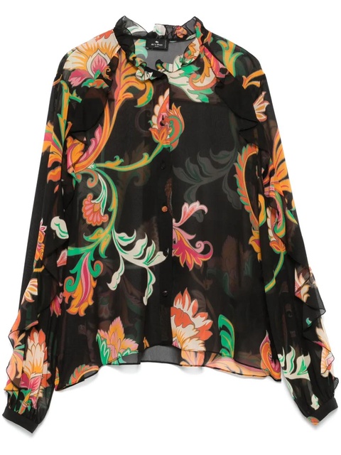 ETRO silk blouse - Black - zdjęcie produktu nr 1