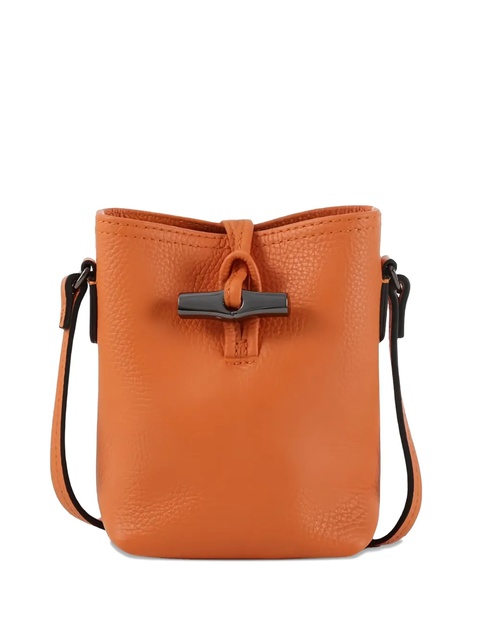 Longchamp Le Roseau leather shoulder bag - Orange - zdjęcie produktu nr 1