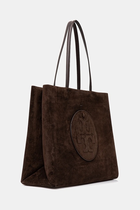 Tory Burch torebka zamszowa Ella Suede kolor brązowy 170980-200 - zdjęcie produktu nr 2