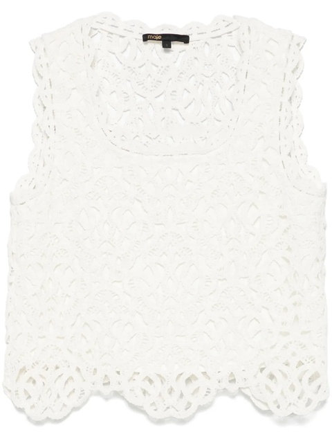 Maje crochet-knit top - White - zdjęcie produktu nr 1
