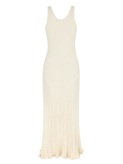 Rabanne ribbed-knit maxi dress - Neutrals - zdjęcie produktu nr 2