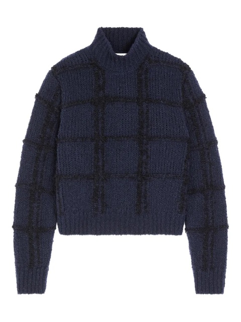 DRIES VAN NOTEN high-neck sweater - Blue - zdjęcie produktu nr 1