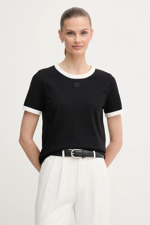 Dkny t-shirt damski kolor czarny DJ5R0710 - zdjęcie produktu nr 1