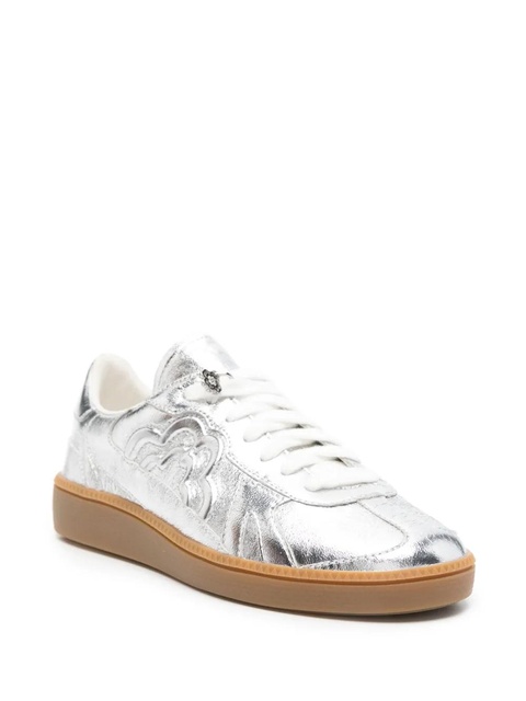 Maje metallic leather sneakers - Silver - zdjęcie produktu nr 2