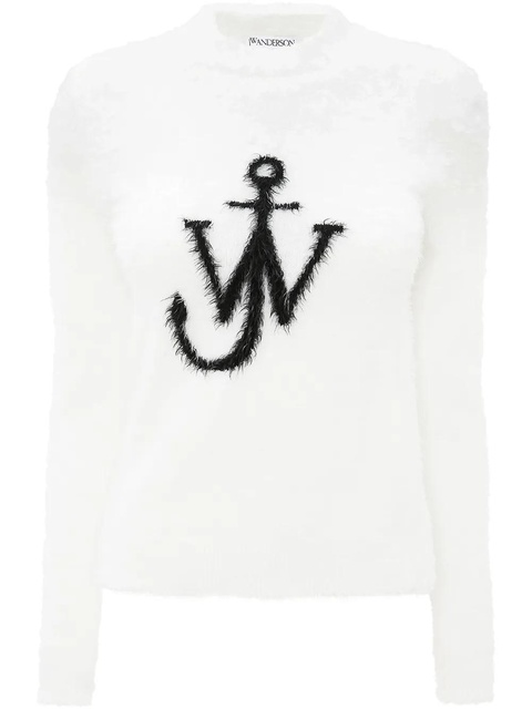 JW Anderson JW Anchor print textured jumper - White - zdjęcie produktu nr 1