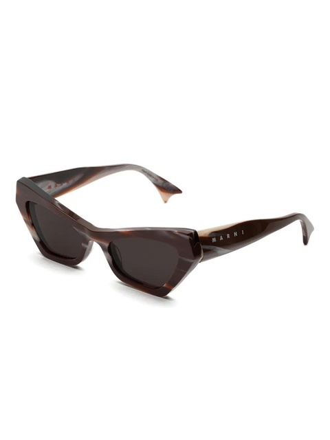 Marni Eyewear Zelaryth cat-eye sunglasses - Brown - zdjęcie produktu nr 2