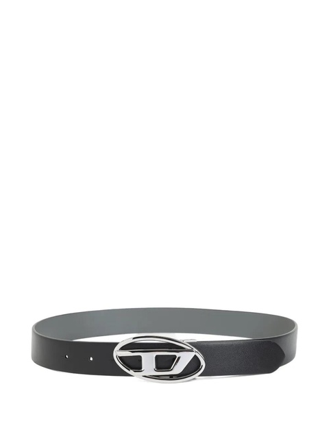 Diesel logo-plaque leather belt - Black - zdjęcie produktu nr 1