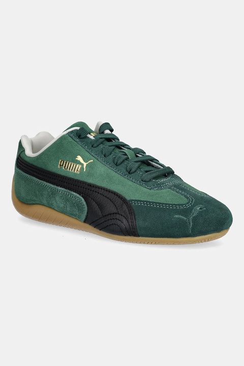 Puma sneakersy zamszowe Speedcat damskie kolor zielony 406329 - zdjęcie produktu nr 1