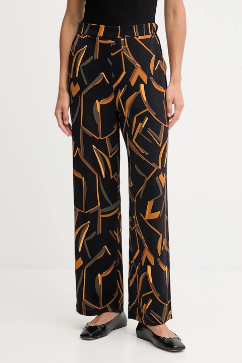 Joseph Ribkoff spodnie damskie kolor czarny szerokie high waist 253239 - zdjęcie produktu nr 1