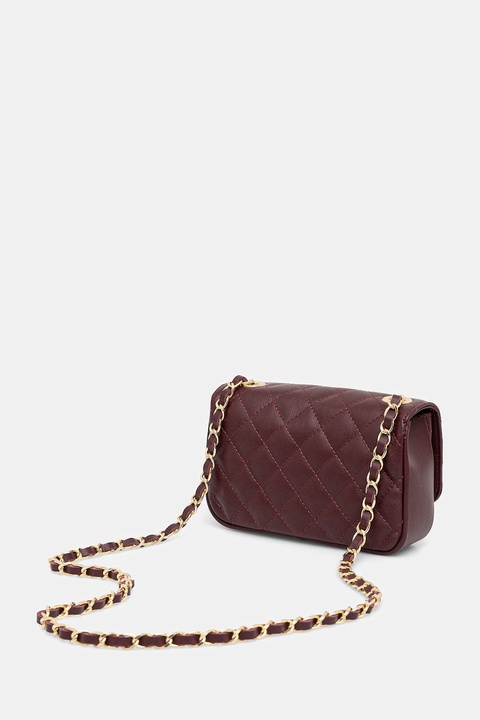 Answear.LAB torebka skórzana kolor bordowy - zdjęcie produktu nr 2