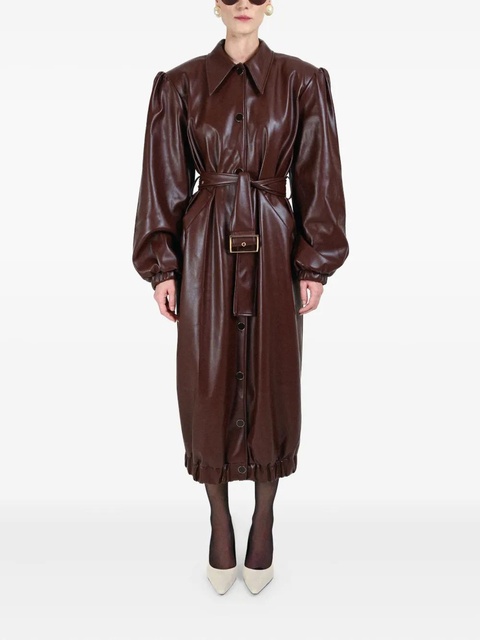 Rowen Rose buttoned-up belted coat - Brown - zdjęcie produktu nr 1