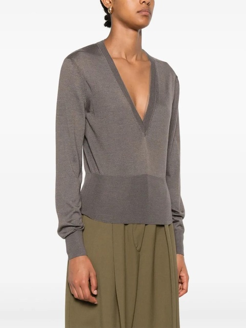 FENDI v-neck t-shirt - Neutrals - zdjęcie produktu nr 2